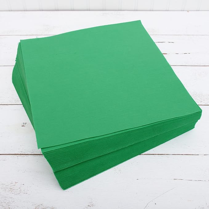 Threadart Kelly Green Premium Felt Sheets