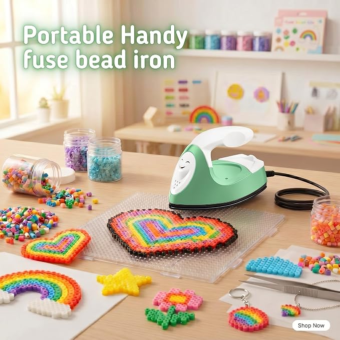 Honoson Mini Craft Iron Mini Heat Press Small Iron 3.93 x 2.36 x 2.76 in