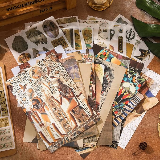 Pre-Cut Vintage Stickers for Journaling, 500+ Scrapbook Stickers and 20 A5