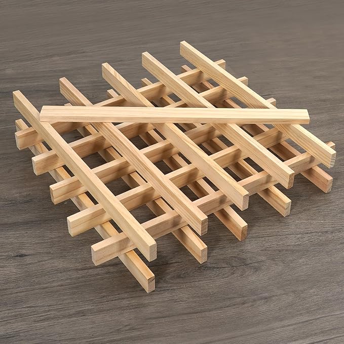 Wood Strips Slats Square Wooden Dowels