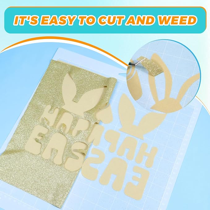 Glitter Puff Heat Transfer Vinyl, 12in X 5ft Iron on | 3D Puff, Wash No Fade