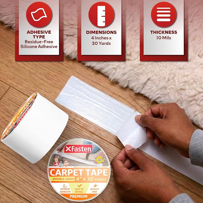 XFasten Double-Sided Carpet Tape