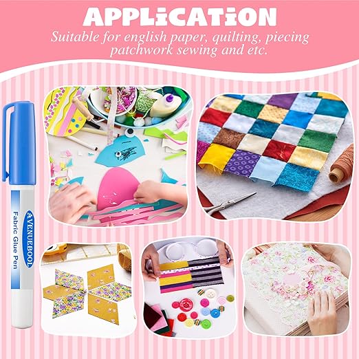 Fabric Glue Pen with Refill, 1 Pack