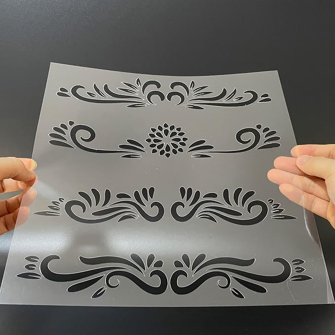 7.5Mil Blank Mylar Sheet, 12“ X 12” Clear Plastic Sheet, Stencil Plastic Sheets