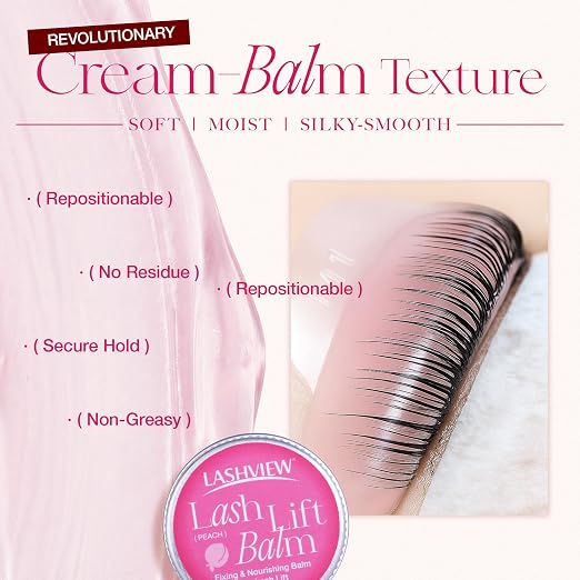 LASHVIEW Lash Lift Glue Balm, Faint Fragrance Lash Glue Wax