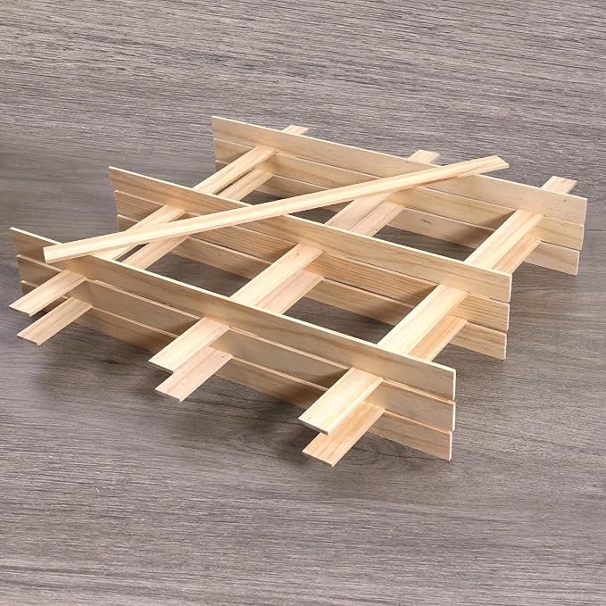 Wood Strips 1/8"x 1" x 17.5", Unfinished Flat Lumber Pine Pieces