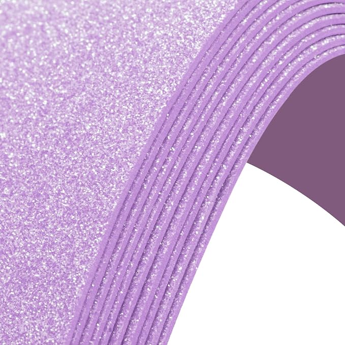10 Pack Glitter Foam Sheets Craft 8 x 12 inch | Sparkles Foam Paper