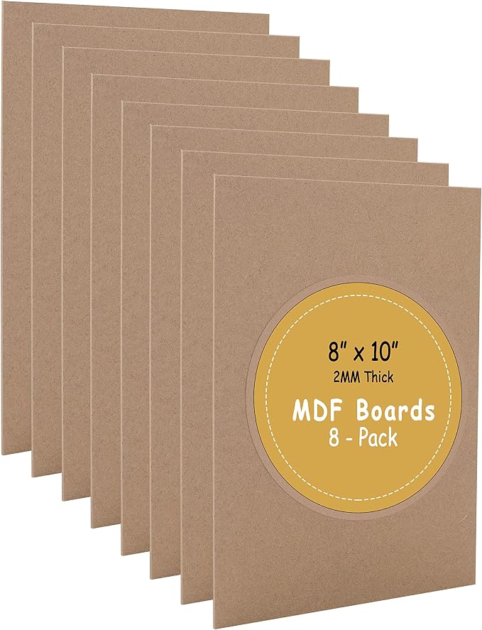 CalPalmy 8” x 10” MDF Boards - 2mm Thick Boards