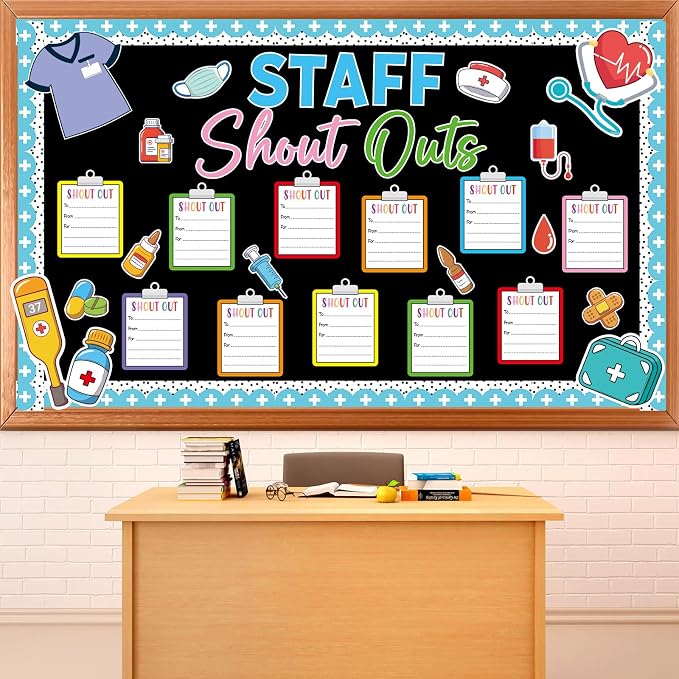 Healthy Staff Shout Outs Bulletin Board Decorations Nurse Week Staff Shout Outs