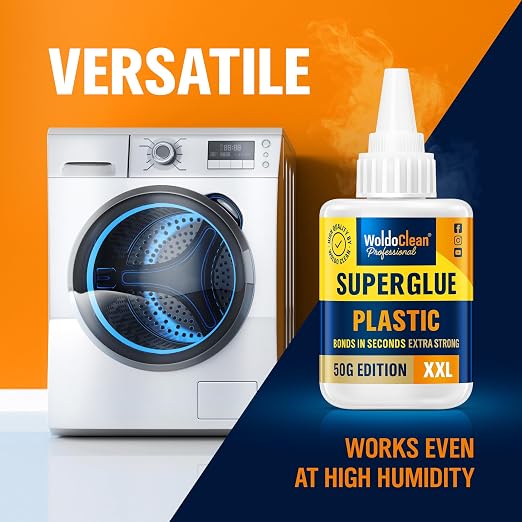 WoldoClean Super Glue for Plastic 50g for Instant Strength