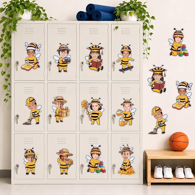 120pcs Bee Theme Cutouts Honey Bee Bulletin Board Decorations Back to School