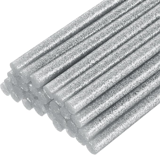 uxcell 30pcs Full Size Hot Glue Gun Sticks 8-inch x 0.27-inch High Sticky Small