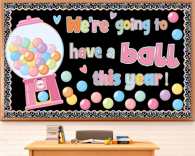 Gumball Machine Bulletin Board for Classroom Decorations Composition Notebook