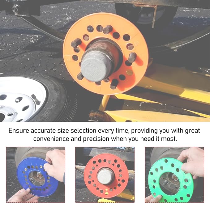 4Pcs Wheel Bolt Pattern Measuring Guides | 4 | 5 | 6 Lug Measuring Tool | SAE &