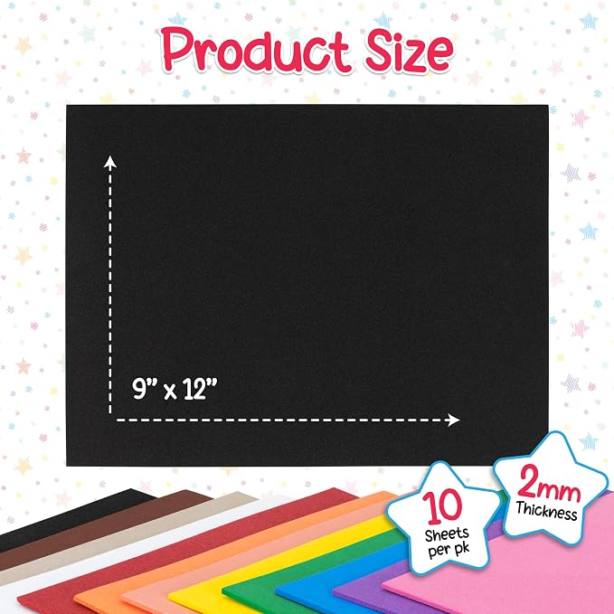 Hygloss Craft Foam Sheets