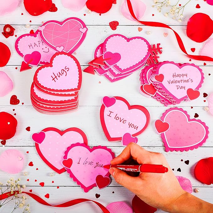 Eaasty 1080 Sheets Valentine's Day Heart Cutouts Paper Heart Cutouts Assorted