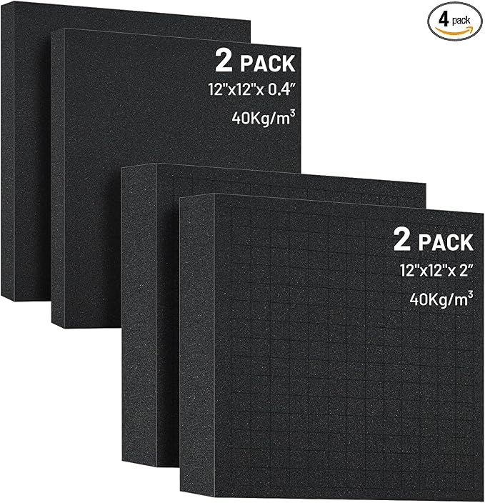 Dual-Thickness Case Foam Insert Kit 4PCS