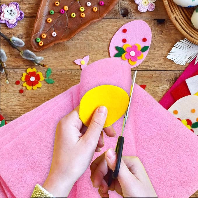 Jtnohx Color Felt, Soft Felt Sheets, 1.4mm Thick 8"x12" Handicraft Felt Fabrics