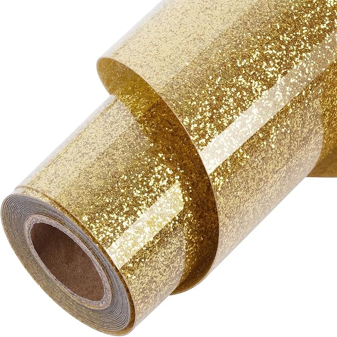 TORC Gold Glitter HTV Gold Heat Transfer Vinyl HTV Rolls