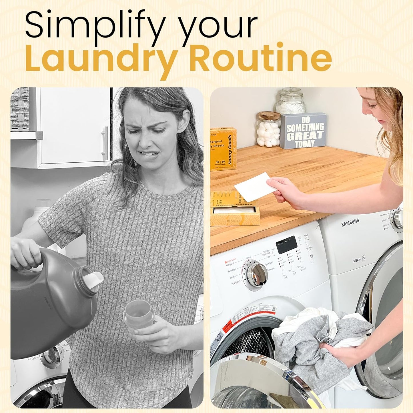 Laundry Detergent Sheets with Plant Powered Stain-Fighting Enzymes - 60 Loads - Concentrated Liquidless Laundry Soap Sheets - Home and Travel Laundry Detergent - Fresh Linen