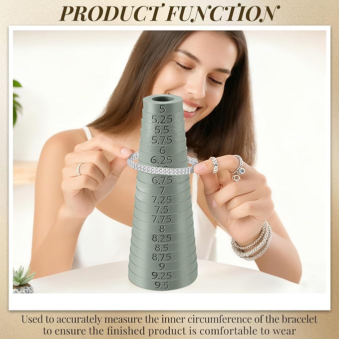 HappyAlley Professional Bracelet Sizer Mandrel