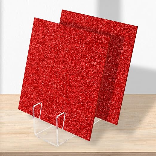 2 PCS 10 x 10 inch Glitter Colored Plexiglass Acrylic Sheets