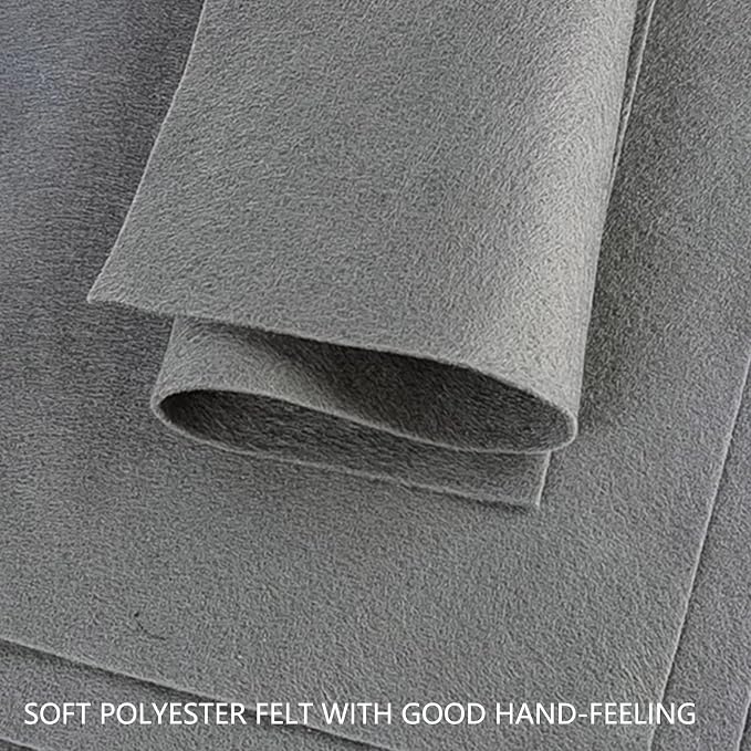 Jtnohx Color Felt, Soft Felt Sheets, 1.4mm Thick 8"x12" Handicraft Felt Fabrics