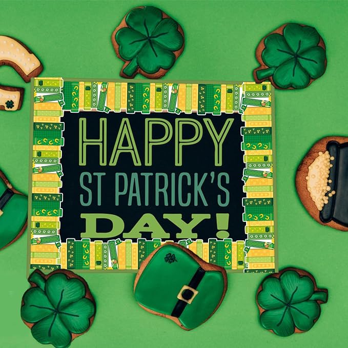 69 Feet St Patricks Day Bulletin Board Decorations Lucky Green Shamrock Clover
