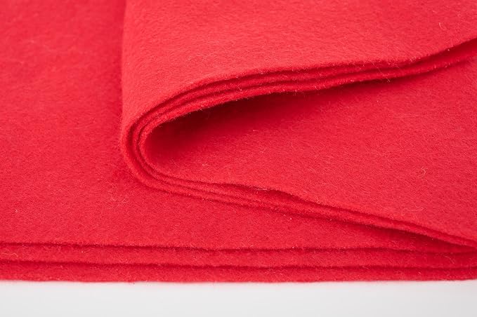 Soft Felt Fabric Sheets 1.6mm Thick Sewing Patwork Material Large Craft Felt