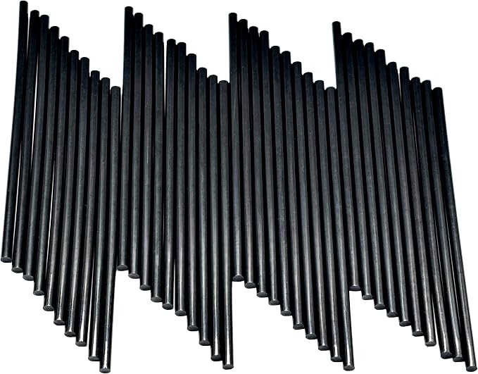 Mini Black Hot Glue Gun Sticks 40 PCS 8" Long x 0.27" Diameter Compatible