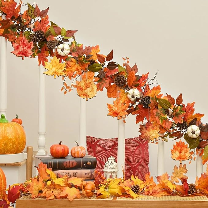 COCHIE Fall Leaves Wood Crafts to Paint Set of 24, Autumn Leaf Unfinished