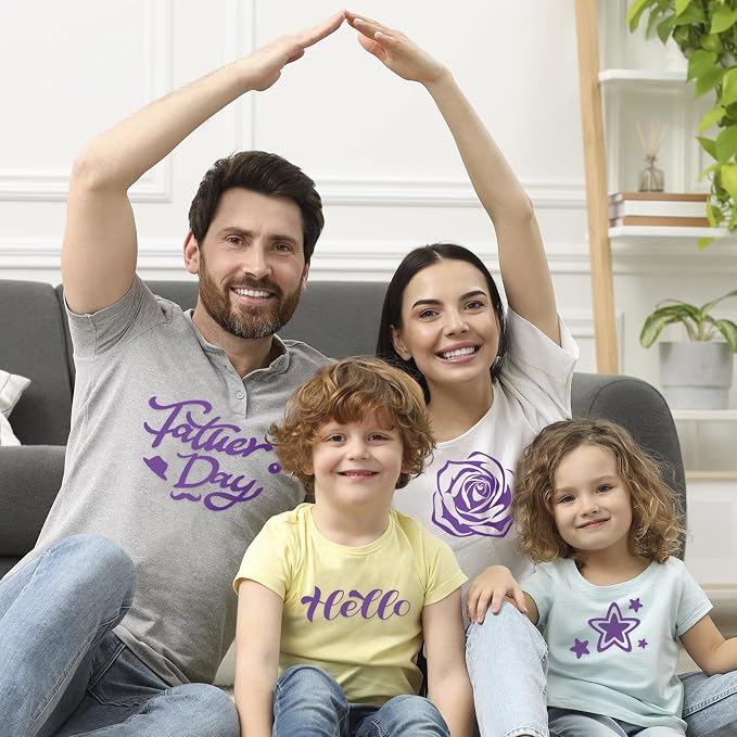 HTVRONT Purple Iron on Vinyl