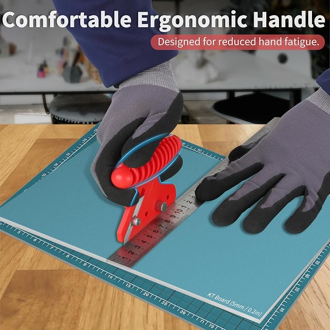 Straight/Bevel Foam Cutter, Foam KT Board Cutting Tool Adjustable 45° or 90°