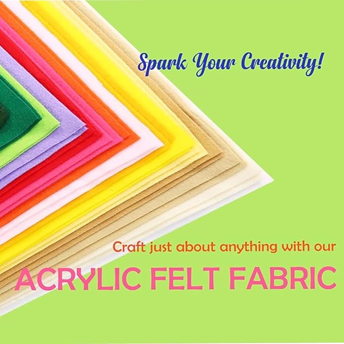 FabricLA Acrylic Felt Sheets for Crafts