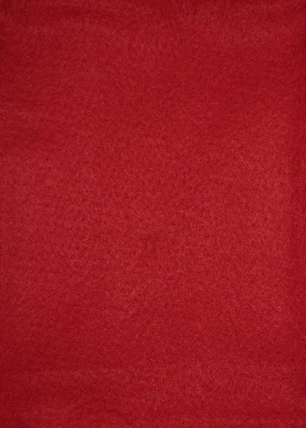 Rocking Red - Wool Felt Oversized Sheet - 35% Wool Blend - 1 12x18 inch Sheet