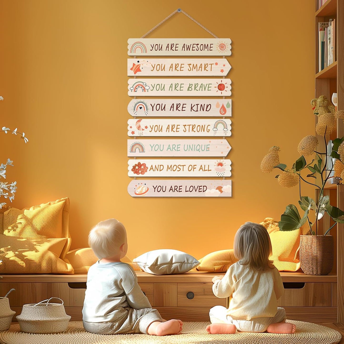 Bohemia Room Decor for Boys Girls Kids Room Decor, Boho Wall Art, Little Kids Bedroom Decorations,Toddler Classroom Deco for Boys, Bedroom Deco for children (Bohemia)