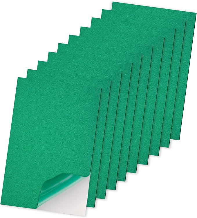 Adhesive Foam Sheets, 7x11.3 Inch Craft Eva Foam Sheets, 2mm Thick 10 Pcs