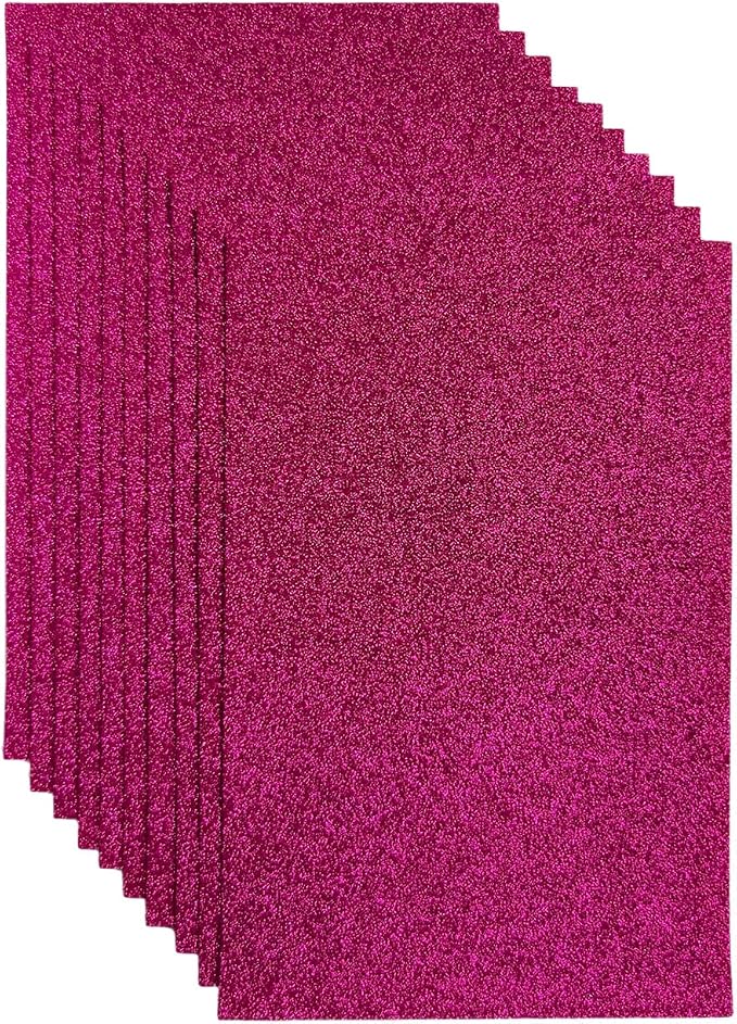 Glitter Felt Fabric, 8 x12 inches Felt Square Glitter