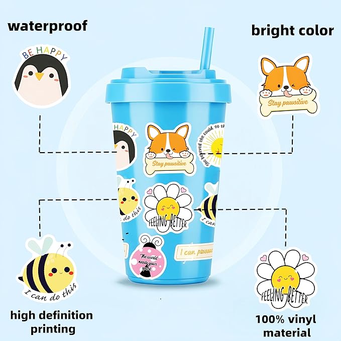 300PCS Cute Inspirational Stickers