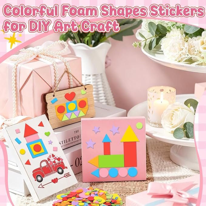 3260Pcs Foam Shape Stickers, Self Adhesive EVA Foam Stickers