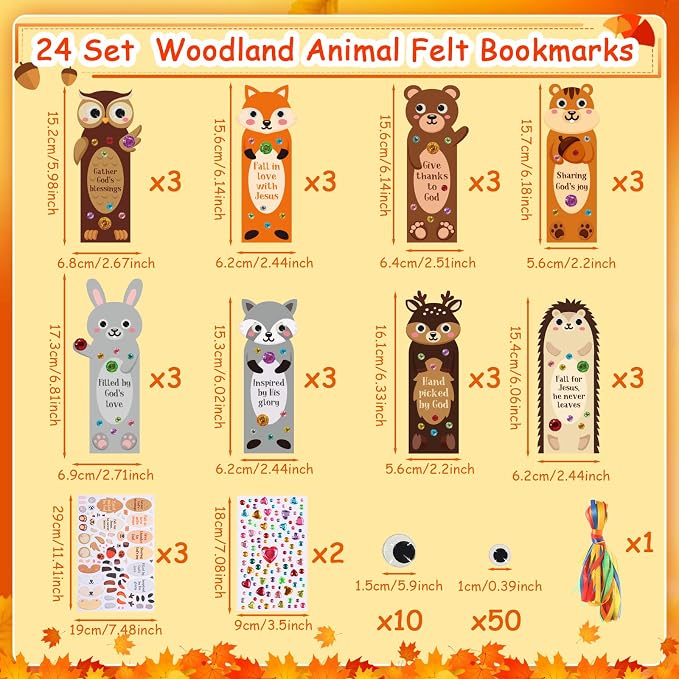 Capoda Summer Bookmark Craft Kits Felt DIY Make Your Own Bookmark