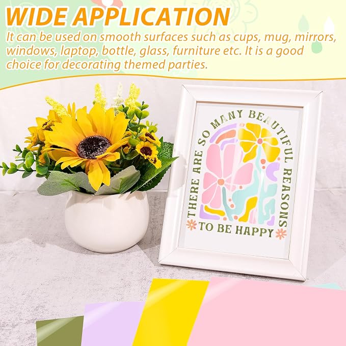 VINYL FROG Permanent Adhesive Vinyl Bundle 40 Pack Adhesive Vinyl Sheets