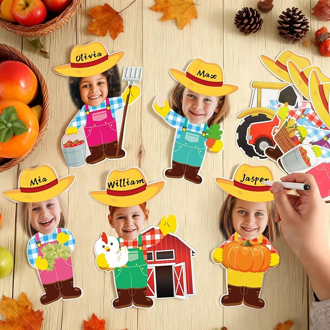 60pcs Farm Theme Cutouts Farmer