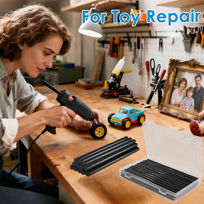 Hot Glue Gun Sticks: Black Full Size 0.43" X 7.9"
