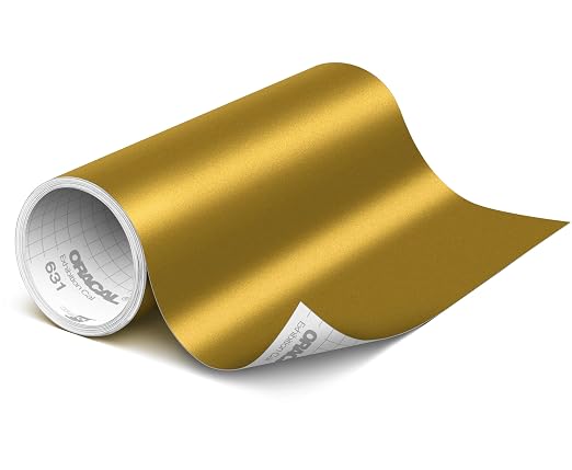 ORACAL 631 Matte Gold Vinyl Durable Roll Easy to Weed Permanent Adhesive Craft