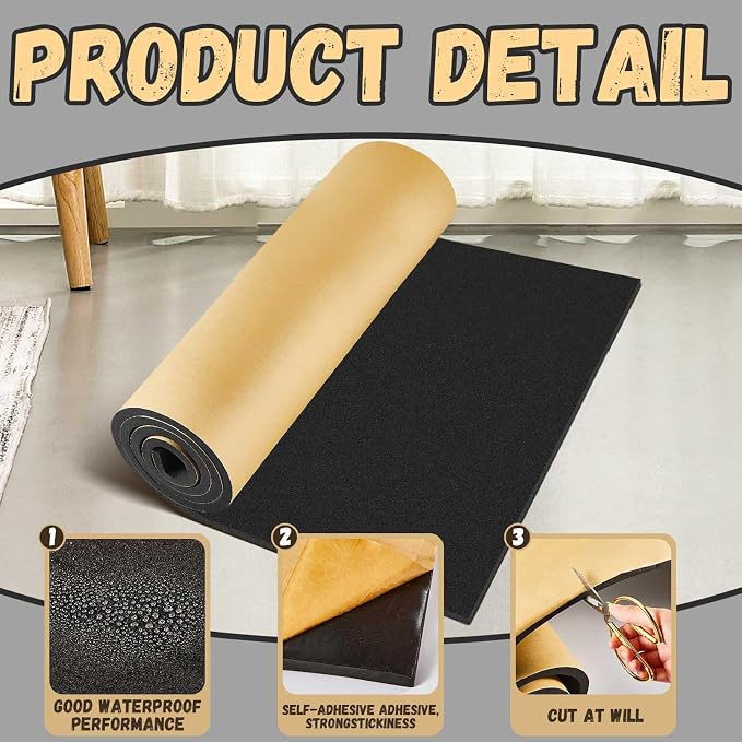 Pangda 1 Piece 36 x 79 x 1/2 Inch Extra Large Marine Foam Roll Closed Cell