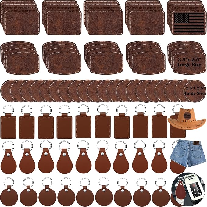 90 Pcs Lasable Engravable Blanks