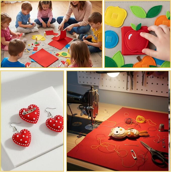60PCS Felt Sheets Fabric