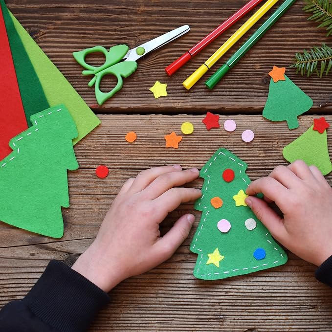 12 Pcs Felt Sheets, 7x11 Inch Stiff Felt