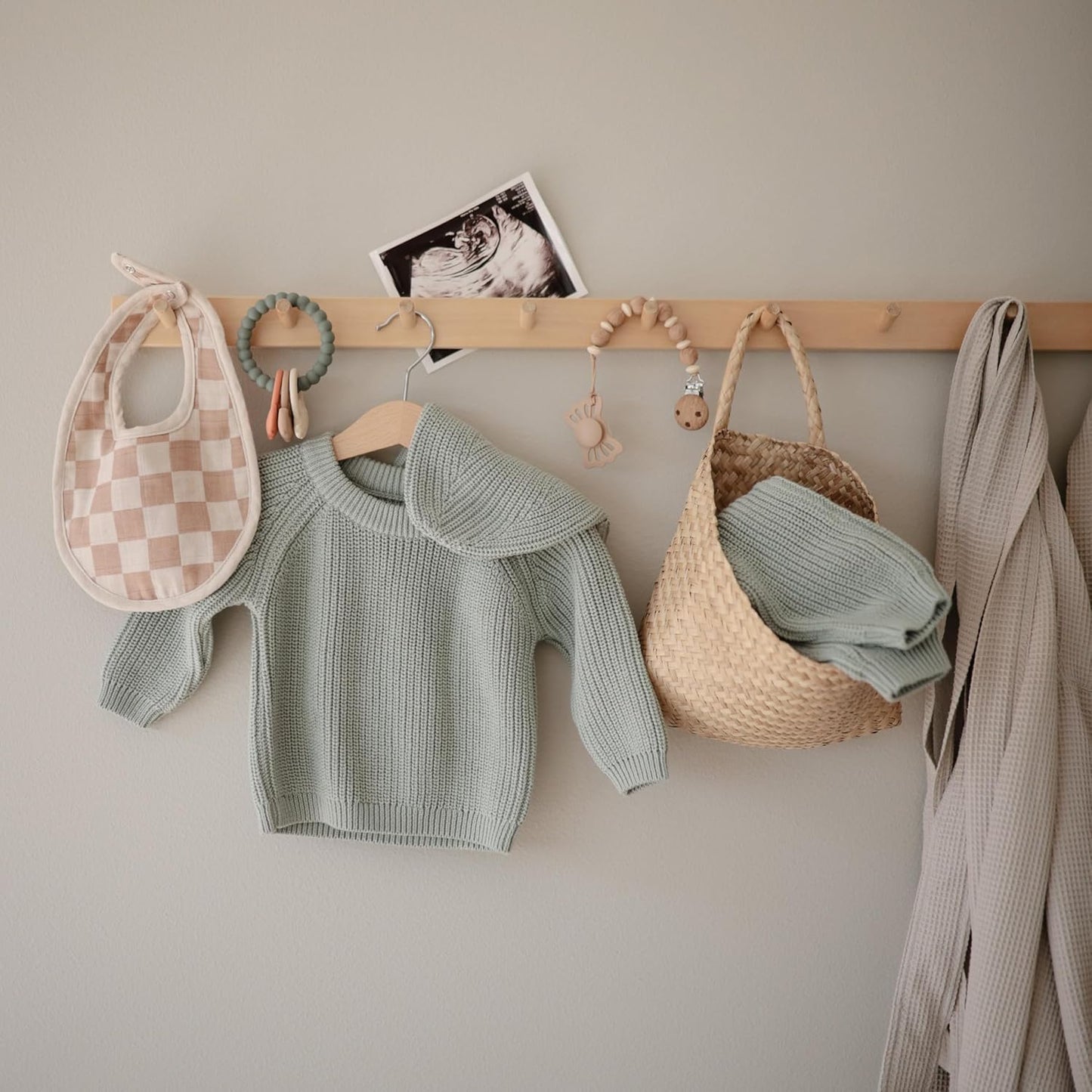 FRIGG Lucky Symmetrical SilkySoft Silicone Baby Pacifier | Made in Denmark | BPA-Free (Pretty in Peach/Primrose, 6-18 Months)